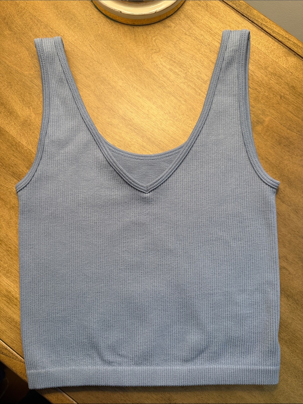 NWOT Aeropostale Light Blue Ribbed Reversible Tank